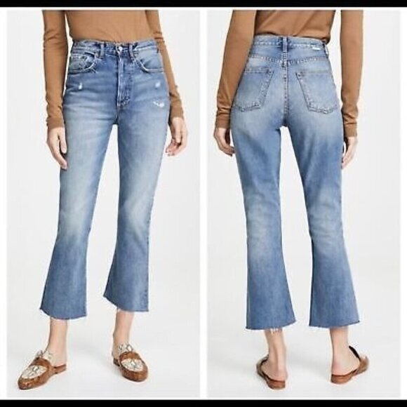 Boyish DARCY Womens Raw Hem Cropped Jeans Sz 25 in REARWINDOW - Picture 1 of 11